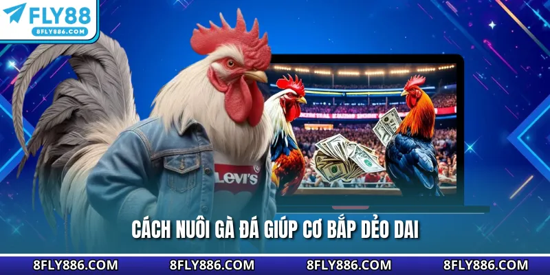 Cách nuôi gà đá giúp cơ bắp dẻo dai