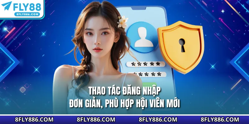 Thao tác đăng nhập đơn giản, phù hợp hội viên mới